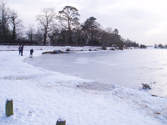Hatchet Pond iced over Jan 10